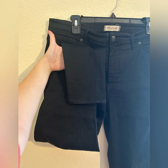 Madewell Women’s Tall 10" High-Rise Skinny Jeans Cotton Stretch Black Sz 32 - Picture 6 of 10